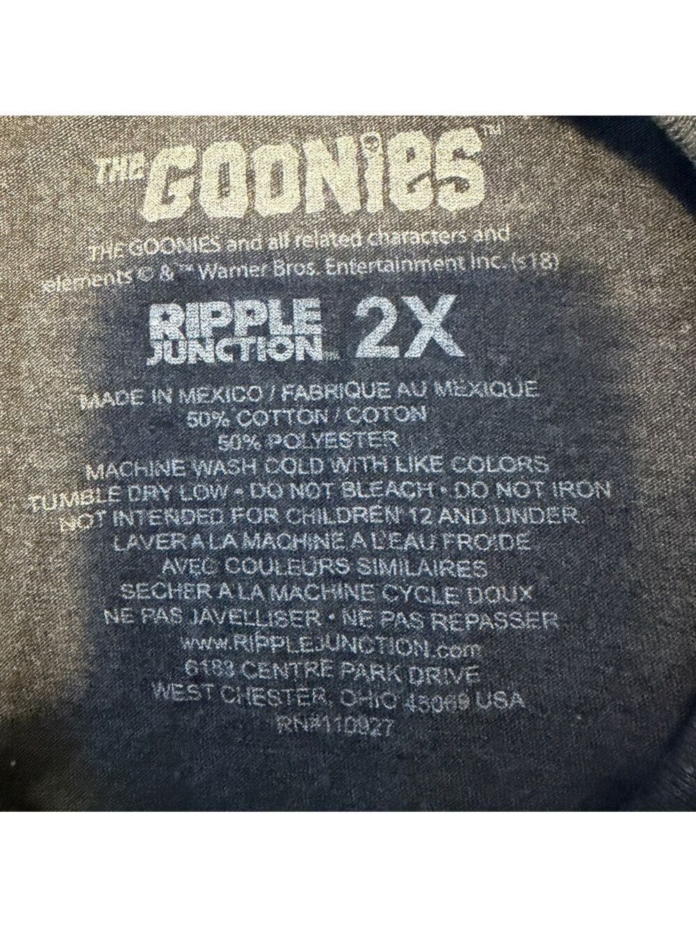 Ripple Junction Goonies Tee Charcoal - Picture 3 of 5